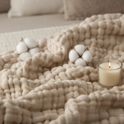 La couverture en mousseline qui réchauffe sans étouffer