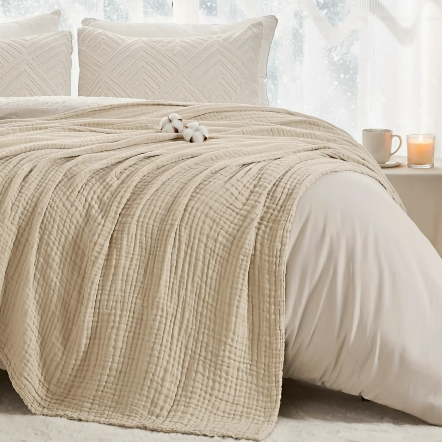 La couverture en mousseline qui réchauffe sans étouffer